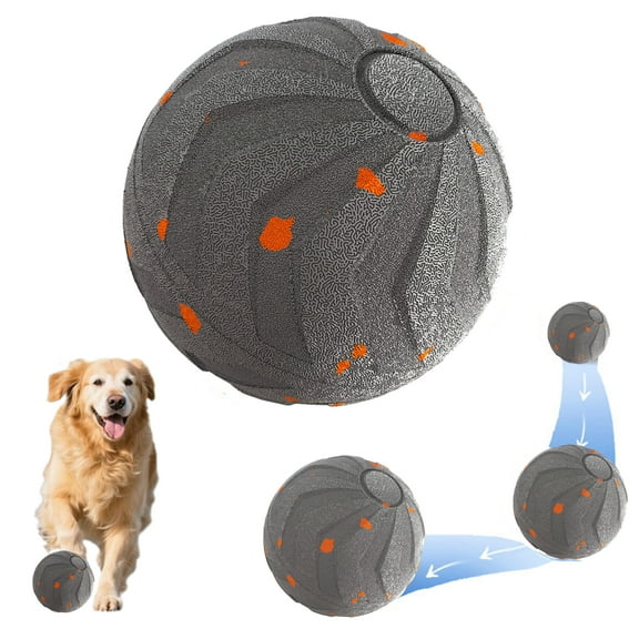 SLUMLOVE Interactive Dog Toys -3.23in E-TPU Chew Proof Ball for Large Dogs, Motion-Activated Moving & Rechargeable Herding to Keep Busy Indoor/Outdoor