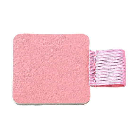 SLUOHZXI (1 Pack) Pen Loop Holder for Notebooks Journals Planners Tablet Case, Self Adhesive Leather Pencil Holder with Elastic Loop for Pens, Stylus Pen -Black