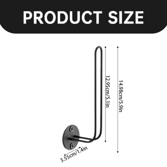 SLUOHZXI 1 Pc Hat Racks for Baseball Caps, Stainless Steel Hat Organizer for Baseball Cap, Hat Holder Storage Organizer, Hat Hanger Strong Adhesive/Wall Drilled for Door, Bedroom, Closet(Black 6 in)