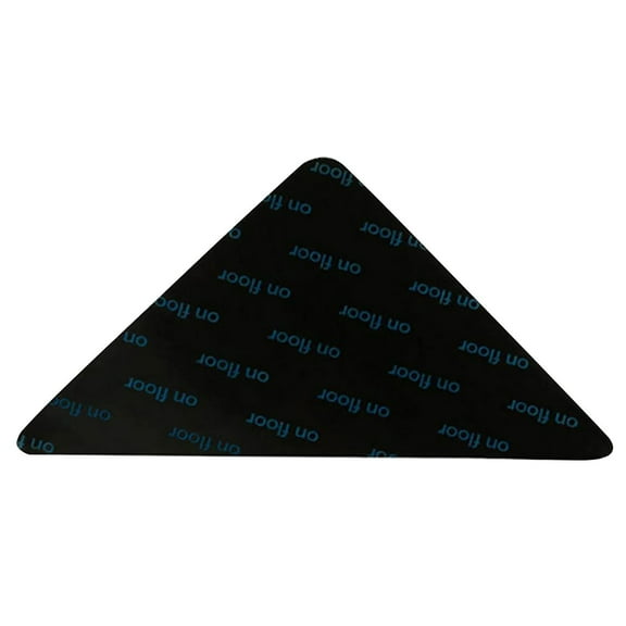 SLUOHZXI 1 Pcs Rug Tape, Non Slip Rug Pads Grippers for Hardwood Floors and Tiles, Reusable Carpet Tape for Area Rugs, Double-Sided Adhesive Rug Stickers Keep Corners Flat (Black)