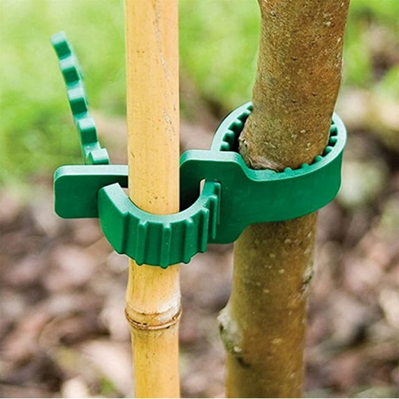 SLUOHZXI  10PCS Tree Stake Support Bands, Tree Straps for Staking,Heavy Duty Adjustable Interlock, Reusable Garden Plants Shrub Ties 9.45 inch