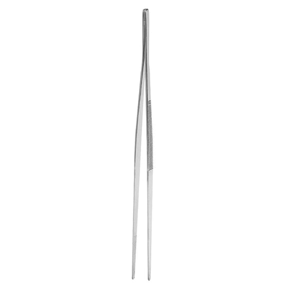 SLUOHZXI 12 Inch Kitchen Tweezers Fine Tweezer Tongs,Stainless Steel Food Tweezers Multi-function Precision Serrated Tips Cooking Tongs Kitchen Serving Tong