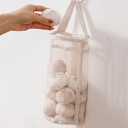 SLUOHZXI 1PCS Mesh Hanging Laundry Bags,Hanging Mesh Storage Bags,Potatoes Onion Garlic Mesh Storage Bags,Long and Large Reusable Net Produce Bag, Net Produce Bag , Garbage-Bags for Home RV Camper