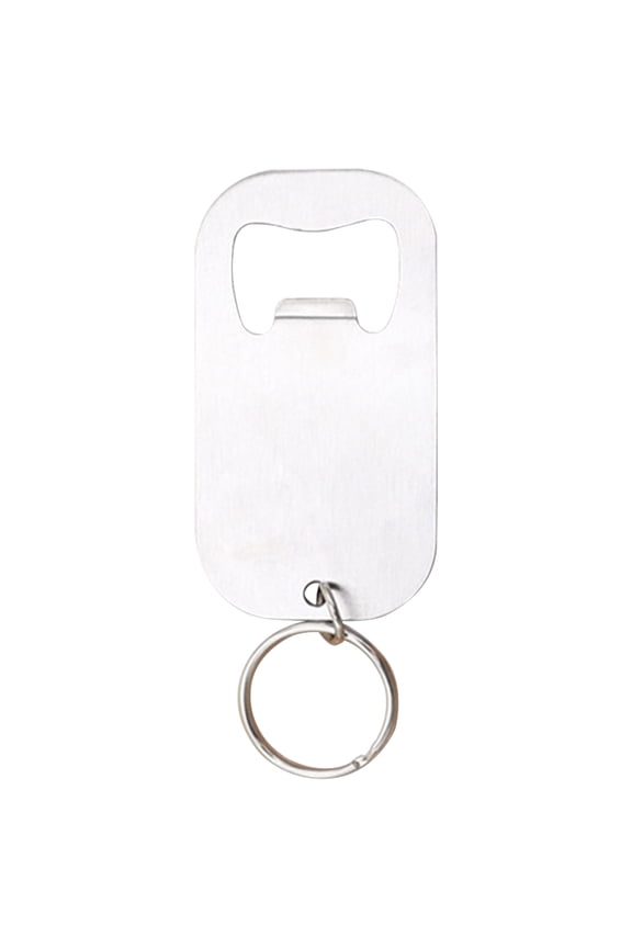 1Pcs Stainless Steel Bottle Opener Keychain, Portable Flat Keychain Bottle Opener, Mini Beer Bottle Can Opener for Bar Kitchen Restaurant Camping Party Supplies (1.54x2.72inch)