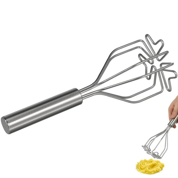 SLUOHZXI 2-In-1 Mix Potato Masher,Stainless Steel, For Potatoes, Vegetables, Fruits, Guacamole, And Eggs