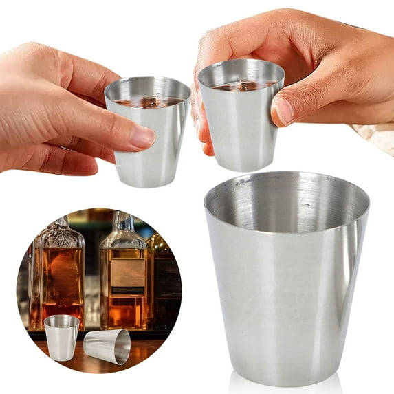 SLUOHZXI Camping Cups- Stackable Stainless Steel Tumblers | Metal Drinking Glasses, Hiking, Camping,Picnics | Unique Gifts 