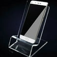 thumbnail image 1 of SLUOHZXI Cell Phone Stand, Desk Accessories - Clear Office Cell Phone Holder, Acrylic Phone Stand, Desktop, Acrylic Office Desk Accessories, Office Decor, Suitable for Phone, 1 of 6