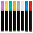 thumbnail image 1 of SLUOHZXI Creative Markers, Combo Pack, Water-Based Acrylic, Assorted Colors , 8 Count - Works on Paper, Metal, Wood, Ceramic, Glass, Rock, Canvas, 1 of 7