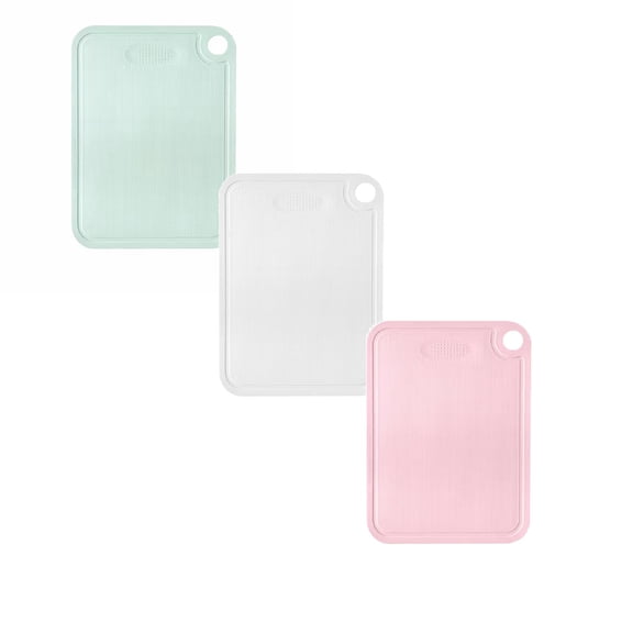 SLUOHZXI Double Sided Non-slip Cutting Board Set of 3, Portable Food Chopping Block, Multi-purpose Kitchen Board for Cooking, Meal Prep and Daily Use
