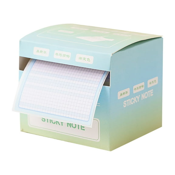 SLUOHZXI Full Adhesive Sticky Note Roll with Built-in Pull Out Dispenser, Removable Self-Stick Memo Label Tape for Marking, Note Taking & Daily Writing