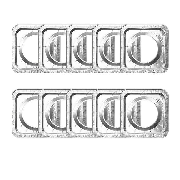 SLUOHZXI Gas Stove Burner Liners - Disposable Aluminium Foil Covers, 7.87” Heat-Resistant Protector, Fits Gas or Electric Ranges, Thick Foil for Mess-Free Cooking, Perfect Stove Cover for Kitchen