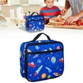thumbnail image 1 of SLUOHZXI Lunch box Insulated Soft Bag Mini Cooler Thermal Meal Tote Kit Blue, 1 of 8