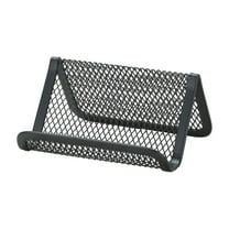 SLUOHZXI Metal Mesh , 1Pack, Black, Card Holder for Desk Business Cards, Desk Card Holder for Office, Business Card Stand