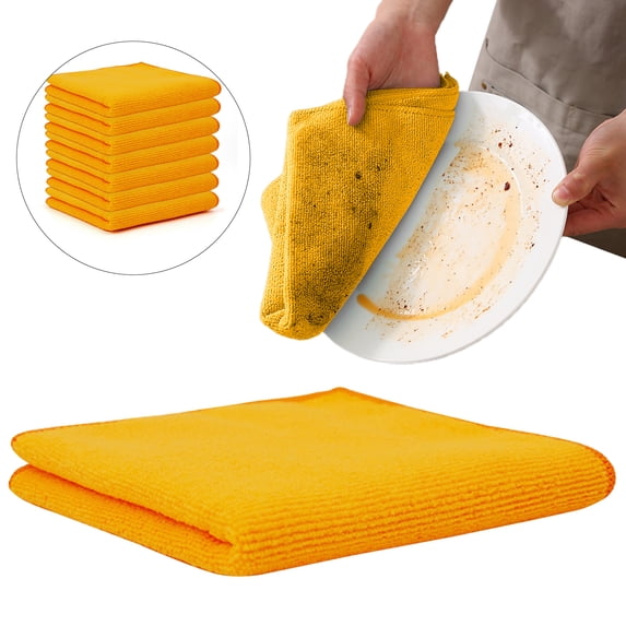 SLUOHZXI Microfiber Cleaning Cloth-1PC, Soft Microfiber Towels for Cars, Absorbent Cleaning Rags, Lint-Free Streak-Free Wash Cloths for House, Kitchen, Window(12in.x12in)