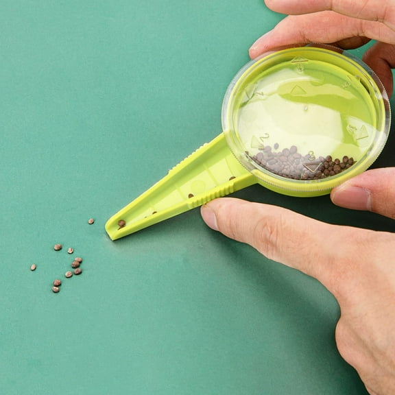 SLUOHZXI Seed Spreader Handheld Seed Planter Tool Seed Sower for Tiny Seeds, Portable Mini Garden Hand Planter Seeder Tool, Adjustable Sowing Seed Dispenser Planting Tool