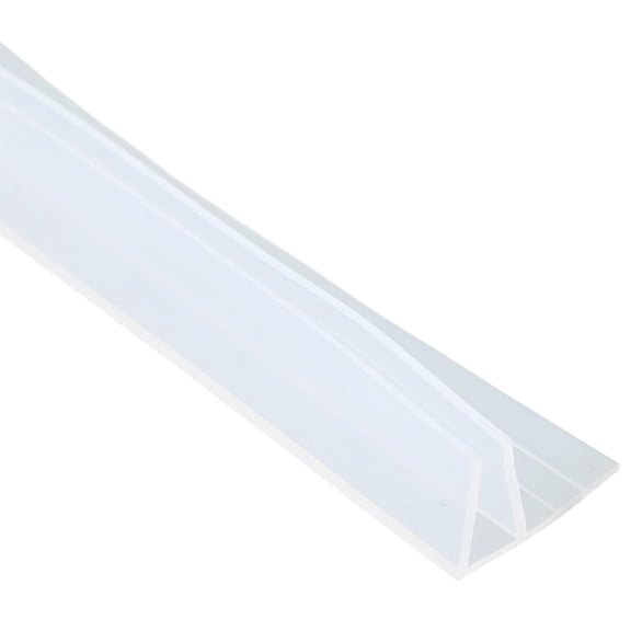 SLUOHZXI Shower Door Side Seal Strip, 78.7" Soft Frameless Glass Shower Door Sweep Side Seal to Stop Shower Leaks F Type, Fit for 6mm Glass Door