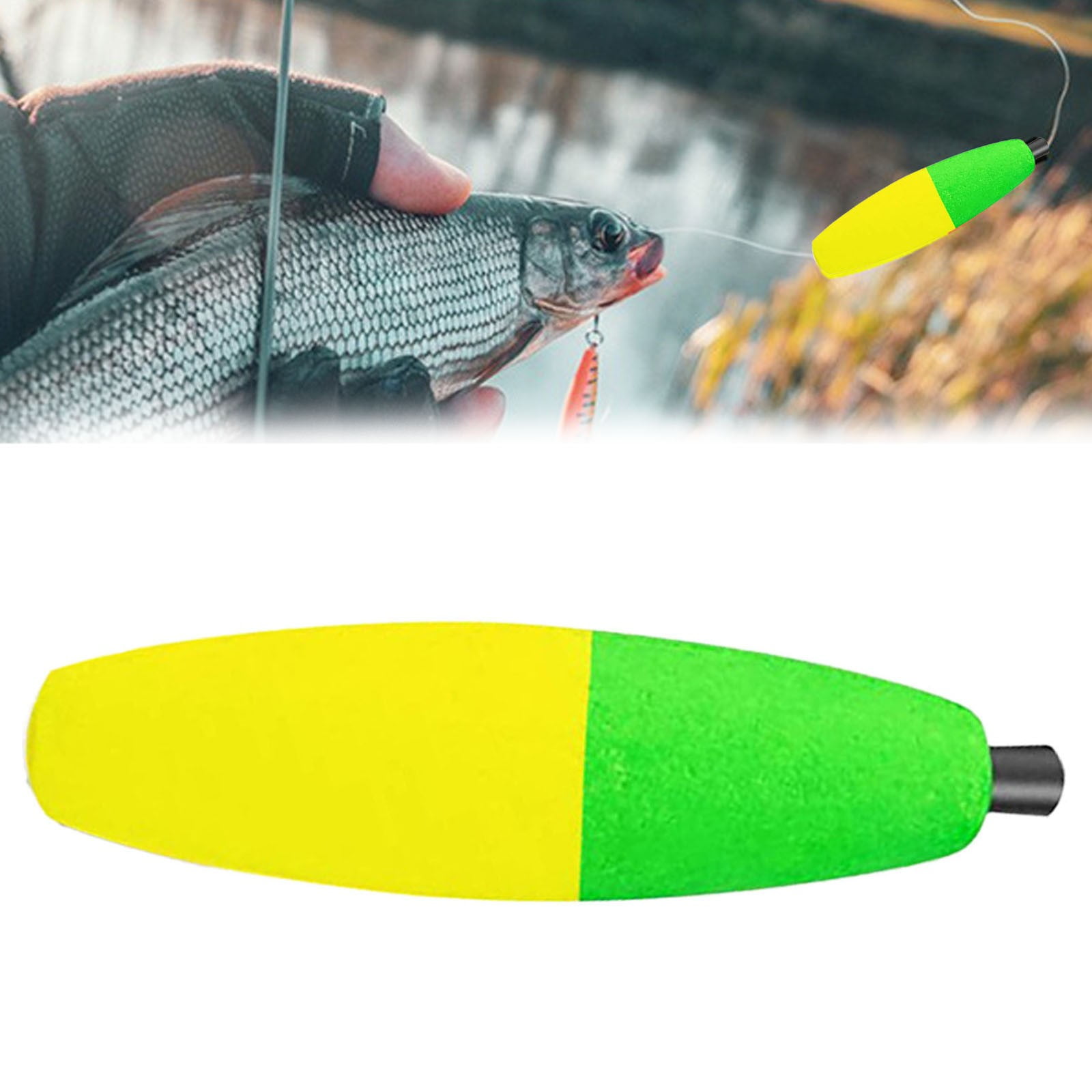 THKFISH 4PCS Lighted Slip Bobbers Fishing Floats Glow in The Dark