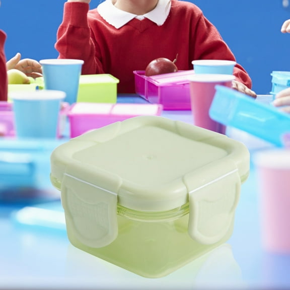 SLUOHZXI Small Plastic Food Storage Containers With Lids Airtight, 5 Oz Snack / Fruit Lunch Box For Kids, Meal Prep To Go, Fridge Storage Containers