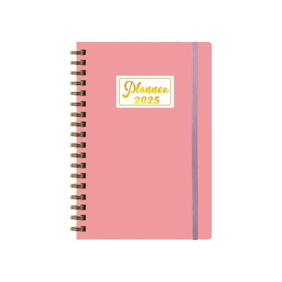SLUOHZXI Spiral Journal Notebook for Women & Men, Paper Hardcover Notebook for Planning & Tracking, Journals for Graphing, (5.43"x7.48") - Pink