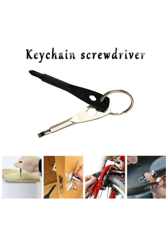 Stocking Stuffers for Men Adults - Christmas Gifts 4-in-1 Keychain Screwdriver Set for Dad, Multi-functional Cool Gadgets Tools on Anniversary Birthday
