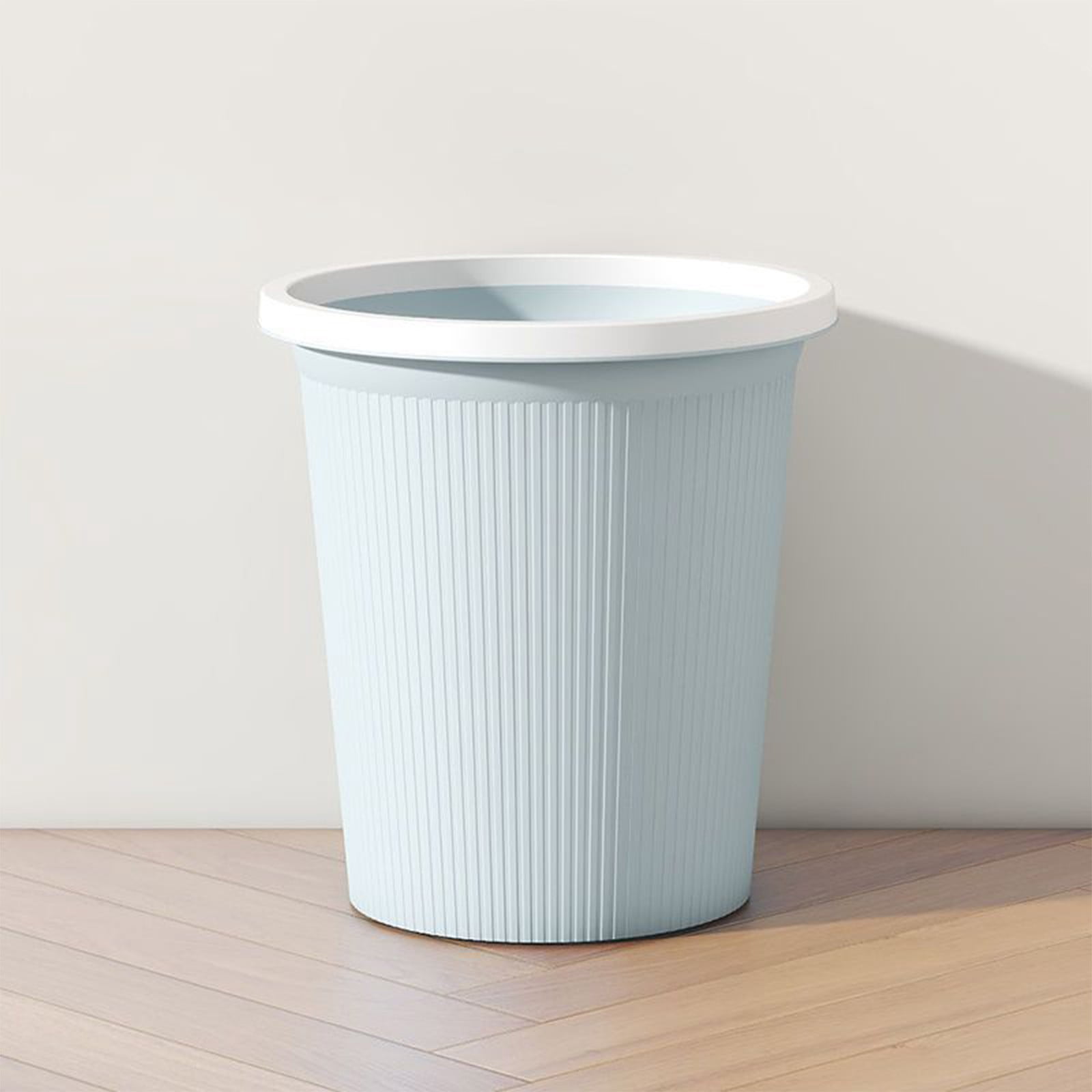 SLUOHZXI Trash Can Wastebasket Garbage Can Container Bins for Bathrooms, Laundry Room, Kitchens, Offices, Rooms, Dorms (Blue)