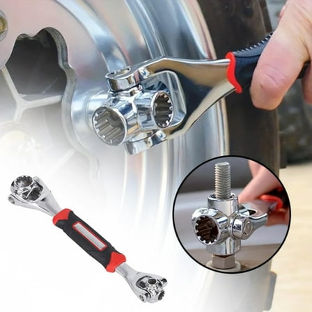 SLUOHZXI Universal Wrench 52 in 1 Socket Wrench Tool with Multifunction 360 Degree Rotating Head, Spanner Tool for Home and Car Repair
