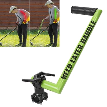 Handle For Weed Eater Weed Eater Handle Extension Back Saver, Upgraded Aluminum Grip Trimmer Handle With Adjustable Shoulder Strap, Weed Eater Attachments For Weedeater Handle
