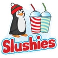 thumbnail image 1 of SLUSHIES 8" Concession Decal sign cart trailer stand sticker equipment, 1 of 3