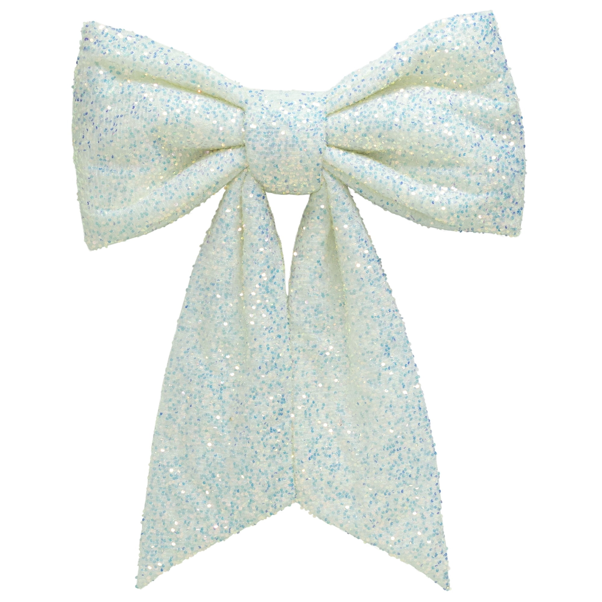 Silver Sequin Decorative Christmas Bow, 28", by Holiday Time