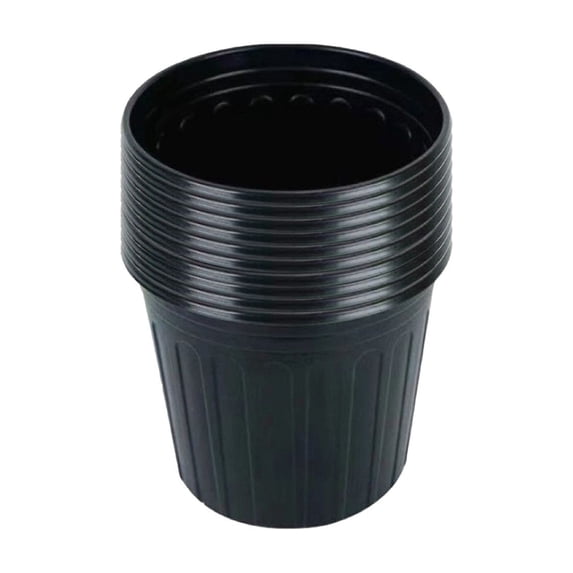 SLYNSHome 10 Pack Plant Pots,Plastic Plant Planter with Saucers and Drainage Holes Durable Flower Pots for Indoor Outdoor