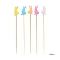thumbnail image 1 of SLYNSHome 100 Pcs Easter Cocktail Picks Easter Rabbit Skewers for Appetizers Holiday Toothpicks for Fruits Cocktail Toothpicks Easter Decor Party Supplies, 1 of 7