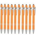 thumbnail image 1 of SLYNSHome 10Pcs Ballpoint Pen 2-in-1 Stylus Retractable Ballpoint Pen with Stylus tip, Metal Stylus Pen for Touch Screens Office Supplies - Orange, 1 of 5