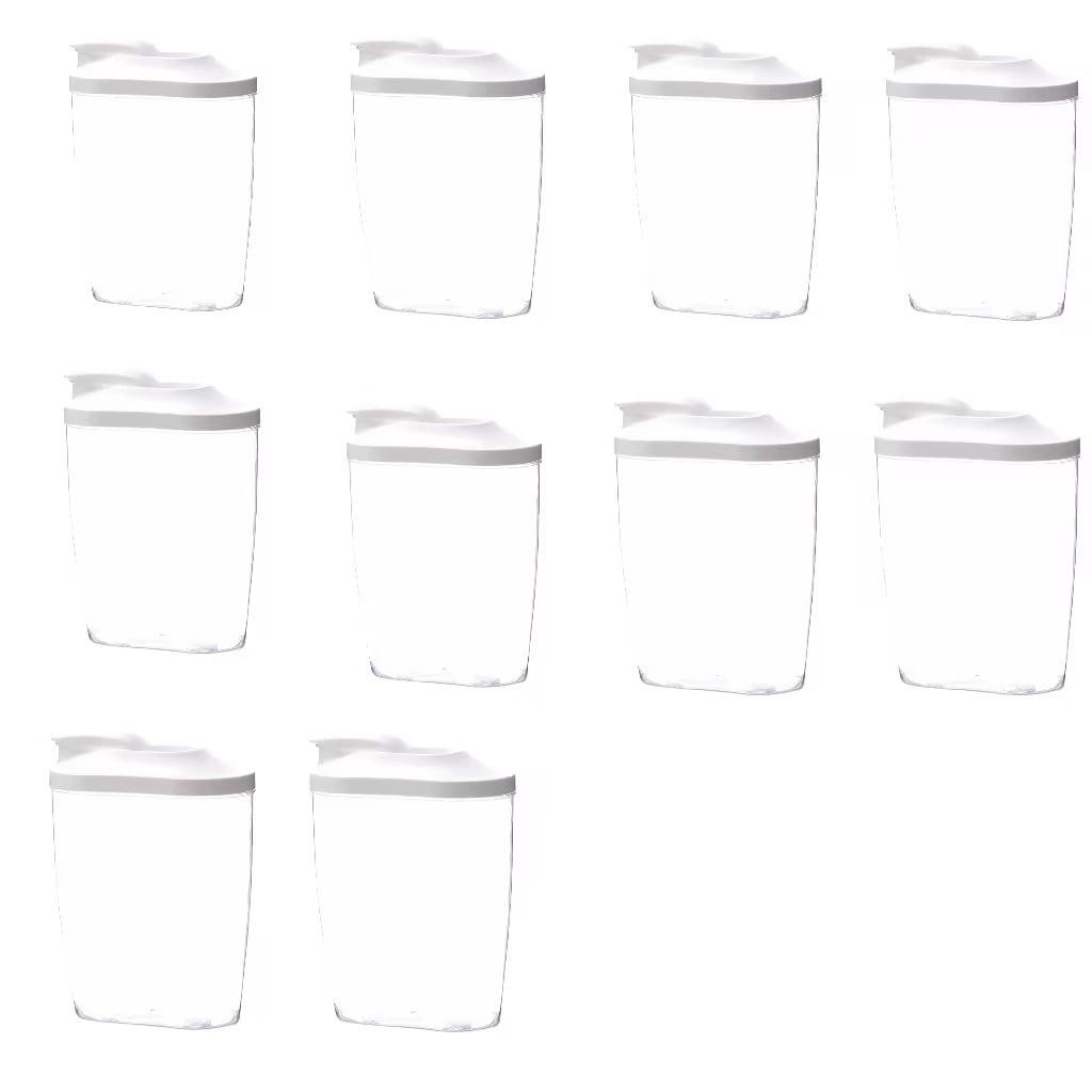 SLYNSHome 10Pcs Cereal Containers Storage,50 oz Airtight Food Storage Containers with Pouring Spout BPA Free Bin for Flour and Grain Coffee