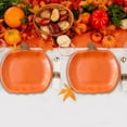 thumbnail image 1 of SLYNSHome 10Pcs Halloween Party Supplies 9 inch Pumpkin Disposable Paper Plates Fall Autumn Thanksgiving Harvest Party Plates for Kitchen Home Dining, 1 of 6