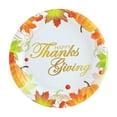 thumbnail image 1 of SLYNSHome 12Pcs Fall Party Supplies Plates,Disposable Paper Plates Thanksgiving Maple Leaves Pumpkin Plates Autumn Harvest Party Tableware Decor, 1 of 6