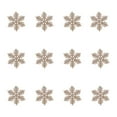 thumbnail image 1 of SLYNSHome 12pcs Christmas Snowflakes Decorations,Plastic Glitter Khaki Snowflake Ornaments for Winter Craft Christmas Tree Holiday Decor, 1 of 6