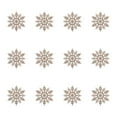 thumbnail image 1 of SLYNSHome 12pcs Christmas Snowflakes Decorations,Plastic Glitter Khaki Snowflake Ornaments for Winter Craft Christmas Tree Holiday Decor, 1 of 6