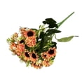 thumbnail image 1 of SLYNSHome 15 Head Artificial Flowers Orange Daisy Flowers UV Resistant Outdoor Fake Wildflowers with Stems Faux Greenery Plants for Wedding Garden, 1 of 5