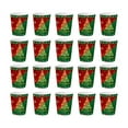 thumbnail image 1 of SLYNSHome 20Pcs Christmas Party Supplies,Paper Cup Plates Disposable,Red & Green Xmas Tree Party Decorations & Favors, 1 of 7