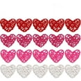 thumbnail image 1 of SLYNSHome 20Pcs Natural Rattan Heart Hanging Ornaments Red White Pink Heart Shaped Wicker Balls for Valentine's Day Wedding Party Decorations, 1 of 5