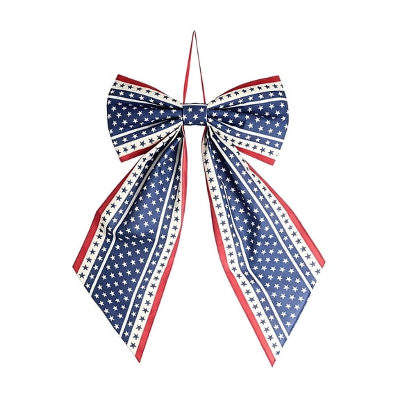 SLYNSHome 250th Anniversary Bows for Front Door American Flag Stars and Stripes Topper Bow for 4th of July Independence Day Indoor Outdoor Decor