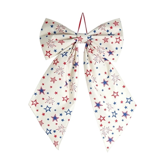 SLYNSHome 250th Anniversary Bows for Front Door American Flag Stars and Stripes Topper Bow for 4th of July Independence Day Indoor Outdoor Decor