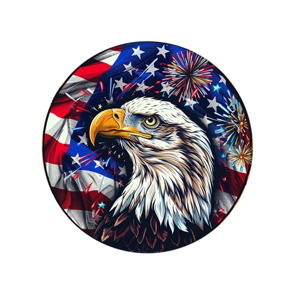 SLYNSHome 250th Anniversary Eagle Window Hanging Ornaments Patriotic American Independence Day Gift Home Decor Americans Flag Suncatcher