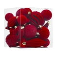 thumbnail image 1 of SLYNSHome 28Pcs Christmas Velvet Ornaments Balls,Wine Flocked Christmas Tree Balls Assortment for Xmas Tree Holiday Decor, 1 of 8