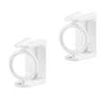 thumbnail image 1 of SLYNSHome 2Pcs Adhesive No Drill Curtain Rod Brackets 360 Rotating Ring Curtain Rod Brackets for Bathroom Bedroom Kitchen Damage-Free Window Rod Hooks, 1 of 6