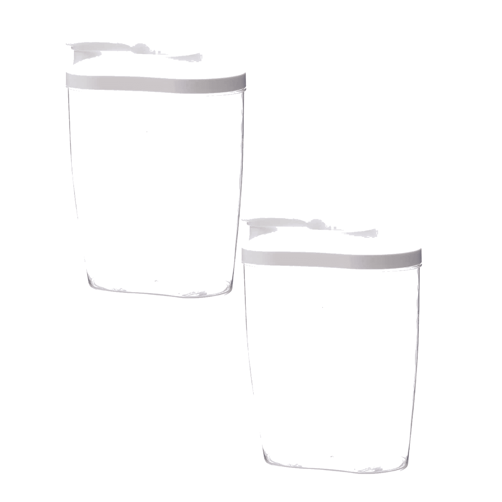 SLYNSHome 2Pcs Cereal Containers Storage,50 oz Airtight Food Storage Containers with Pouring Spout BPA Free Bin for Flour and Grain Coffee