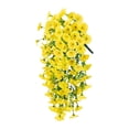 thumbnail image 1 of SLYNSHome 2Pcs Fake Hanging Flowers,Artificial Hanging Morning Glory Plants Violet for Wall Home Room Garden Wedding Spring Summer Decor - Yellow, 1 of 5