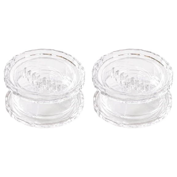 SLYNSHome 2Pcs Manual Garlic And Ginger Mincer Tool,Clear Transparent Multi Functional Twist Grinder For Garlic Onions Herbs, Kitchen Prep Gadget