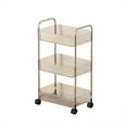 thumbnail image 1 of SLYNSHome 3-Tier Rolling Storage Cart with Wheels,Plastic Organizer for Kitchen Bathroom Living Room Office, Space-Saving Mobile Utility Cart, 1 of 6