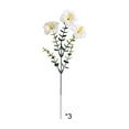 thumbnail image 1 of SLYNSHome 3Pcs Independence Day Faux Poppy Flowers, White Flower Bouquet, Artificial Blooms For Home, Party, Vase & Table Centerpiece, 1 of 8